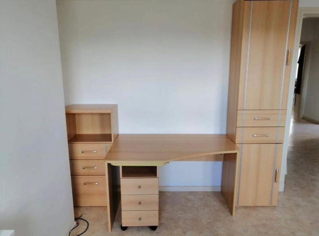 Bureau met kasten - Compleet met handleiding, Maison & Meubles, Bureaux, Comme neuf, Bureau-armoire combiné, Autres marques, Moderne