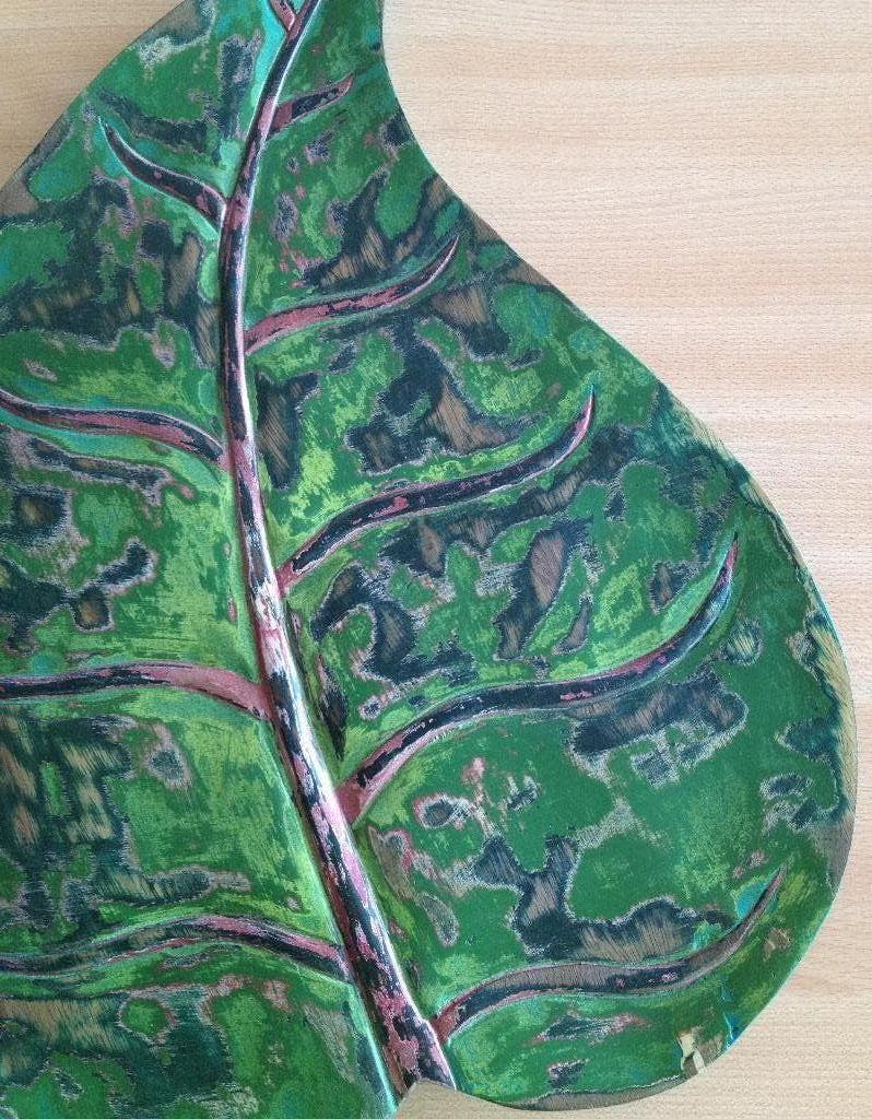 Sculptures en bois en forme de feuille, Maison & Meubles, Enlèvement ou Envoi, Utilisé, Autres formes, Bois