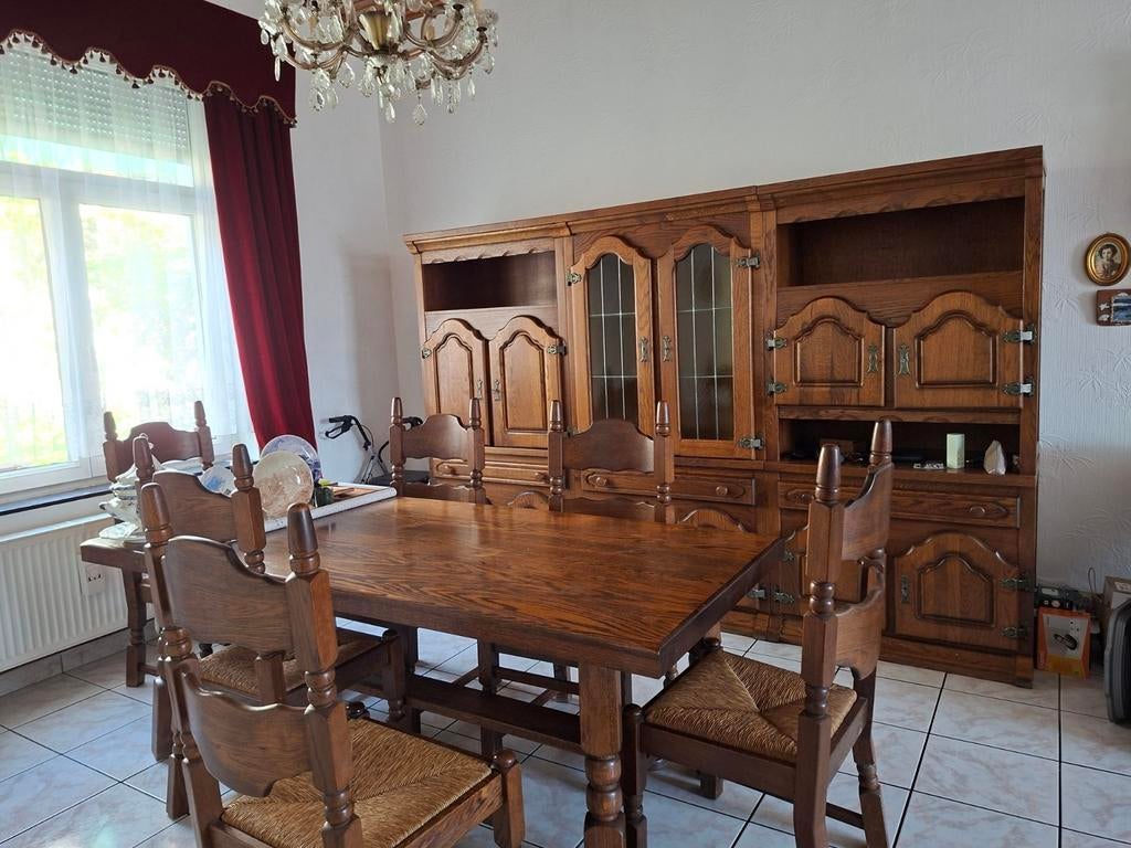 Salle à manger en chêne massif., Enlèvement