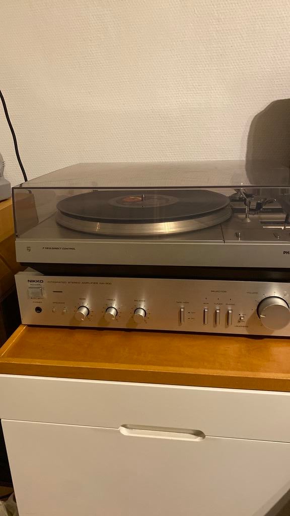 Ampli NIKKO et platine Philips, TV, Hi-fi & Vidéo, Tourne-disques, Utilisé, Philips, Automatique, Enlèvement