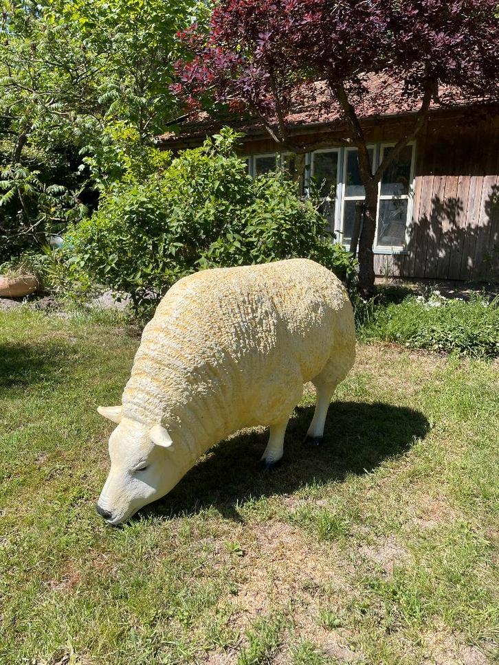 Sculpture Texel mouton, pelouse, jardin, ferme 100cm, Jardin & Terrasse, Statues de jardin, Neuf, Animal, Synthétique, Enlèvement
