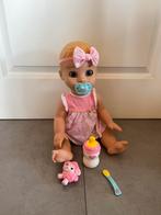Luvabella  interactieve babypop +handleiding, Ophalen of Verzenden, Zo goed als nieuw, Babypop