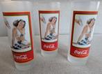 Ensemble de verres Coca-Cola vintage avec des images rétro, Collections, Verres & Petits Verres, Enlèvement ou Envoi