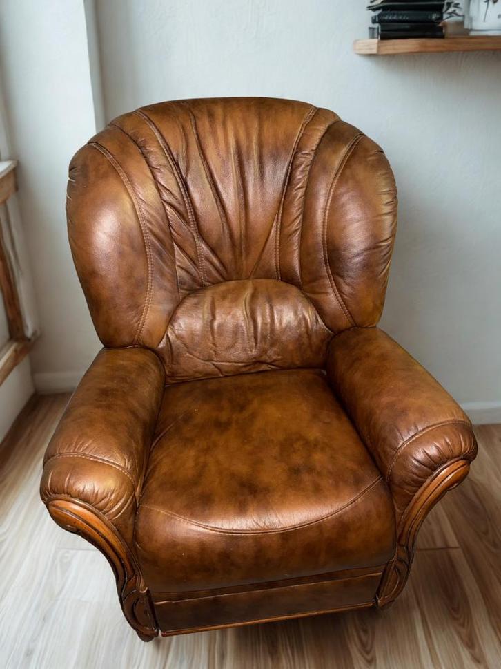 Fauteuil relax électrique, Maison & Meubles, Fauteuils, Comme neuf, Cuir, Enlèvement