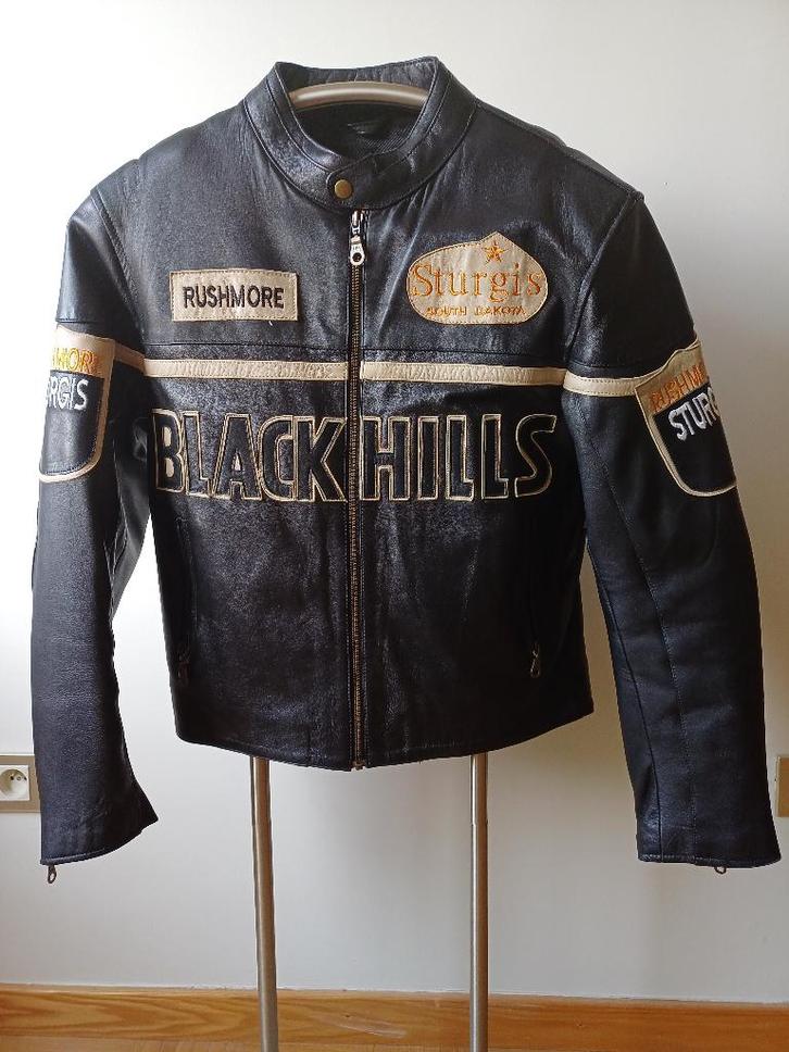 Oryx Veste de motard en cuir Black Hills - M - Comme neuf, Vêtements | Hommes, Vestes | Été, Comme neuf, Taille 48/50 (M), Noir