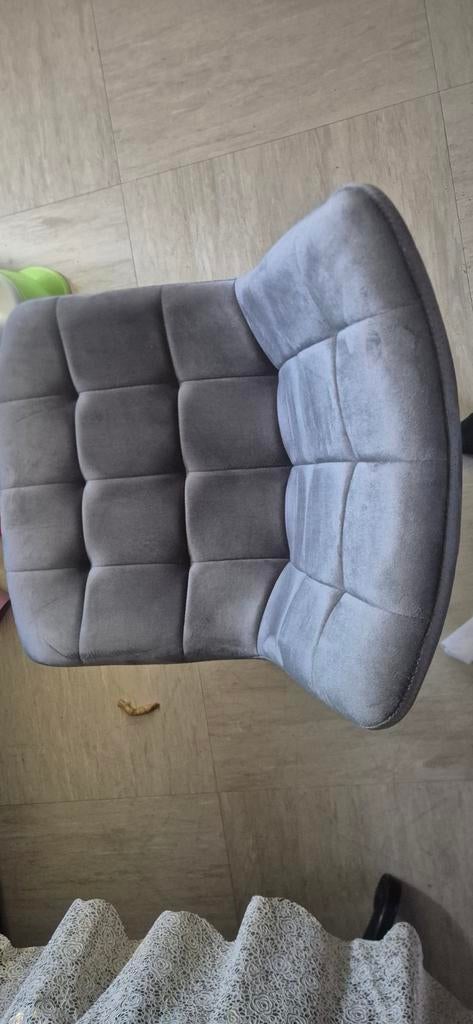 chaise salle à manger Tilde Velours - Gris, Maison & Meubles, Chaises, Neuf, Tissus, Gris, Salle mangé