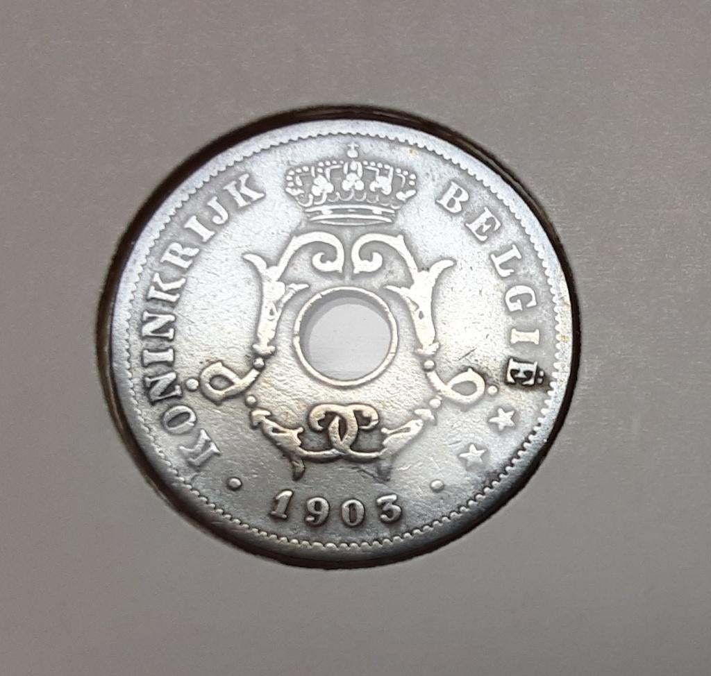 België - 10 cent – 1903 vl. (Ref 066), Postzegels en Munten, Ophalen of Verzenden, Losse munt