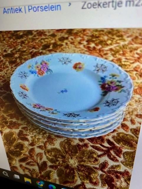 6 assiettes à dessert en porcelaine, Enlèvement ou Envoi, Neuf, Porcelaine, Assiette ou Plat