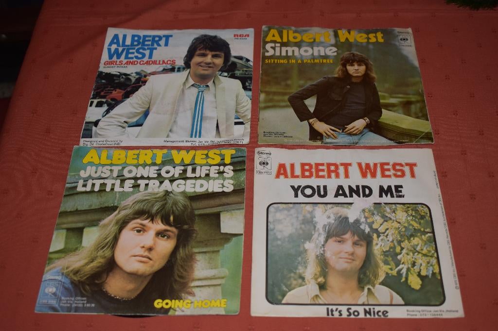 45t's the best uit de carrièrre van Albert WEST, Pochette photo, Enlèvement ou Envoi, Comme neuf
