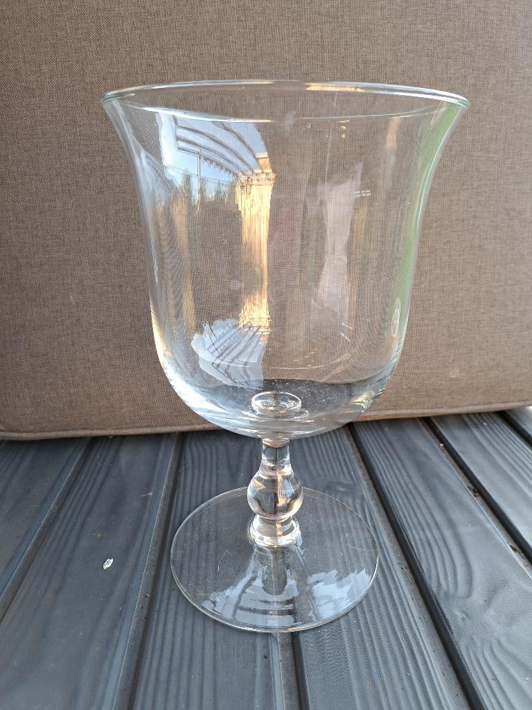 Vaas op voet, Enlèvement, Comme neuf, Verre, Moins de 50 cm