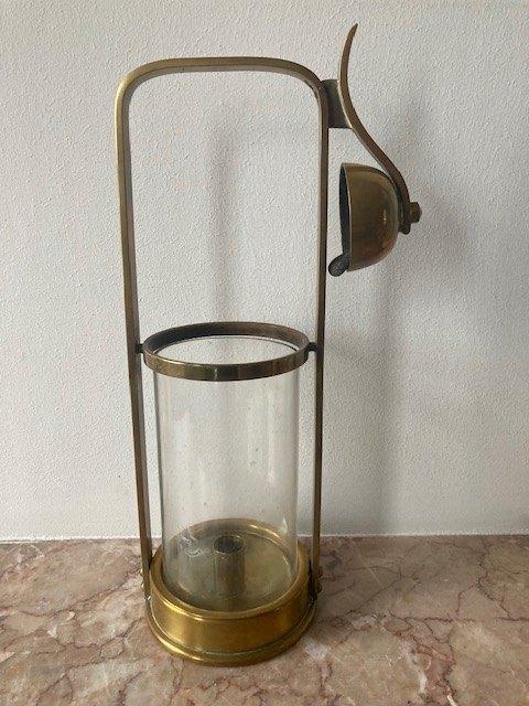 Kandelaar met bel voor misdienaar Heilig Oliesel, Antiquités & Art, Enlèvement ou Envoi, Autres matériaux