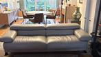 Canape élégant cuir gris claire Roche Bobois, 200 à 250 cm, Banc droit, Enlèvement, Utilisé