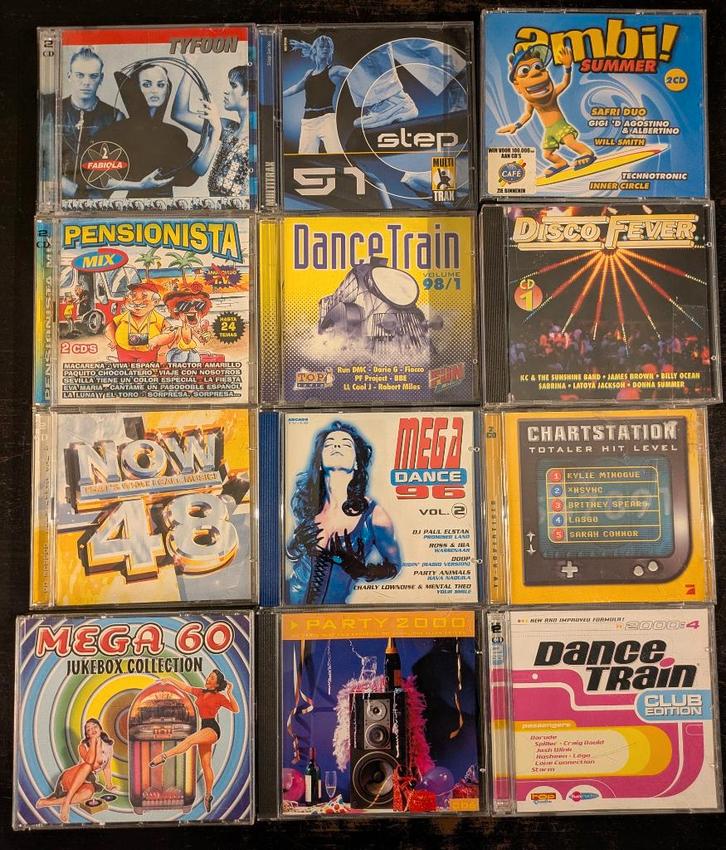 Retro dance & party cd-collectie uit de 90's & 2000's, Cd's en Dvd's, Cd's | Dance en House, Gebruikt, Techno of Trance, Ophalen of Verzenden