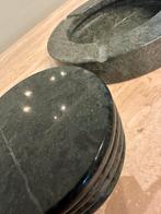 Vintage marmer onderzetters en vide-poche VerdeGuatemala, Ophalen, Zo goed als nieuw