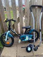 Kinderfiets Btwin 14 inch met balanstrainer en zijwieltjes, Fietsen en Brommers, Ophalen, Gebruikt, Minder dan 16 inch, Zijwieltjes