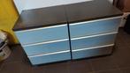 2 nachtkastjes met 3 schuiven, 3 ou 4 tiroirs, 25 à 50 cm, Moins de 100 cm, Enlèvement