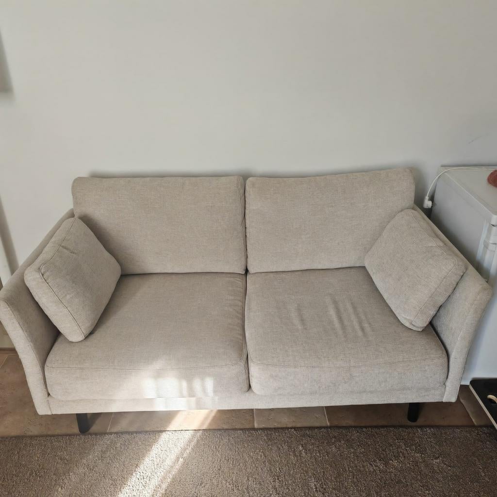 Prachtige 2-zits bank (Beige)  –, Maison & Meubles, Canapés | Salons, Enlèvement