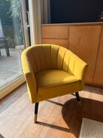 Stijlvolle okergele fauteuil – modern & comfortabel, Maison & Meubles, Enlèvement, Comme neuf