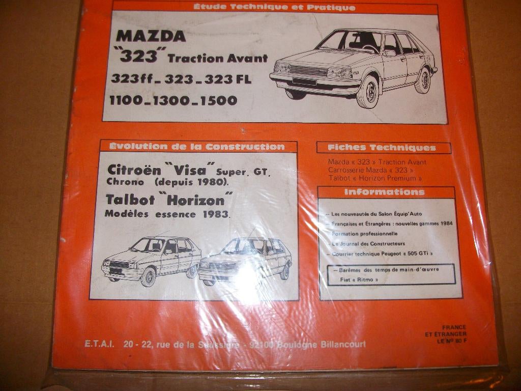 revue technique mazda 323 de 1980-1983, Enlèvement ou Envoi
