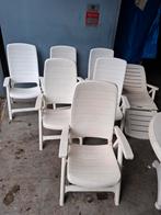 Ensemble de jardin 6 chaises 1 table 1 longue chaise, Jardin & Terrasse, Plastique