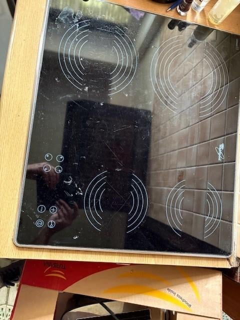 kookplaat electrisch, Ophalen, Gebruikt, 4 kookzones, Inbouw