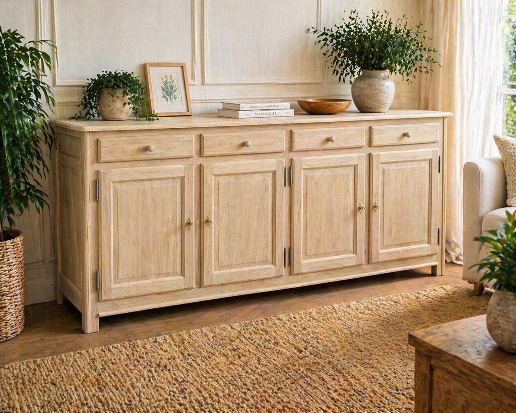 MAGNIFIQUE BAHUT 4 PORTES – 4 TIROIRS, Maison & Meubles, Armoires | Buffets, Comme neuf, Enlèvement