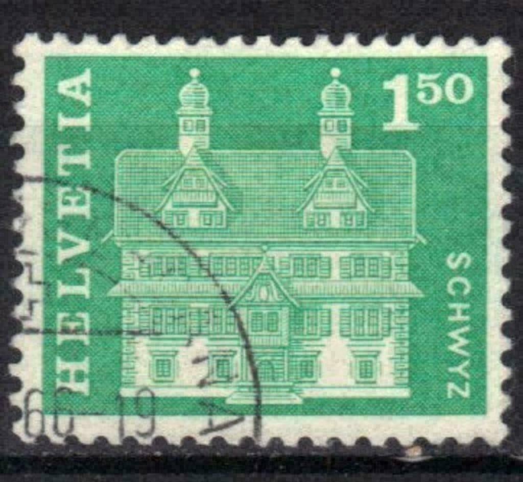 Suisse 1960-1963 - Yvert 659 - Série en cours (ST), Timbres & Monnaies, Timbres | Europe | Suisse, Affranchi, Envoi