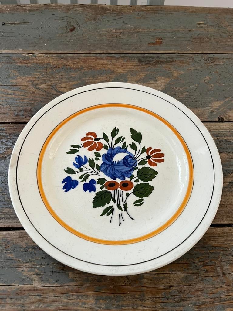 ANTIEK BORD SERVIES WANDBORD FRANS, Ophalen of Verzenden