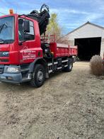 camion benne  grue Hiab hido xs144, Autos, Rouge, Achat, Cruise Control, 2 places