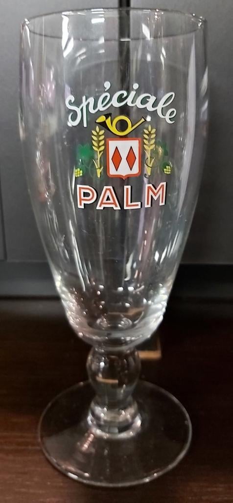 Palm speciale kelk glas bol in voet, Verzamelen, Biermerken, Ophalen of Verzenden, Palm