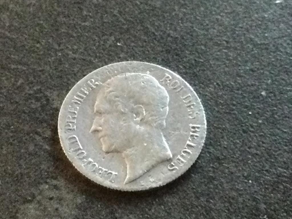 Belgique 20 centimes 1853 argent, Enlèvement ou Envoi, Argent