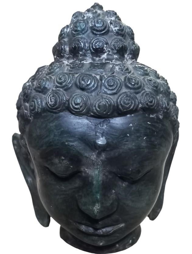 grande tête de Bouddha en bronze, B, Enlèvement ou Envoi, B, Comme neuf