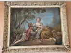 ingelijste replica herder herderin naar François boucher 20, Antiek en Kunst, Ophalen