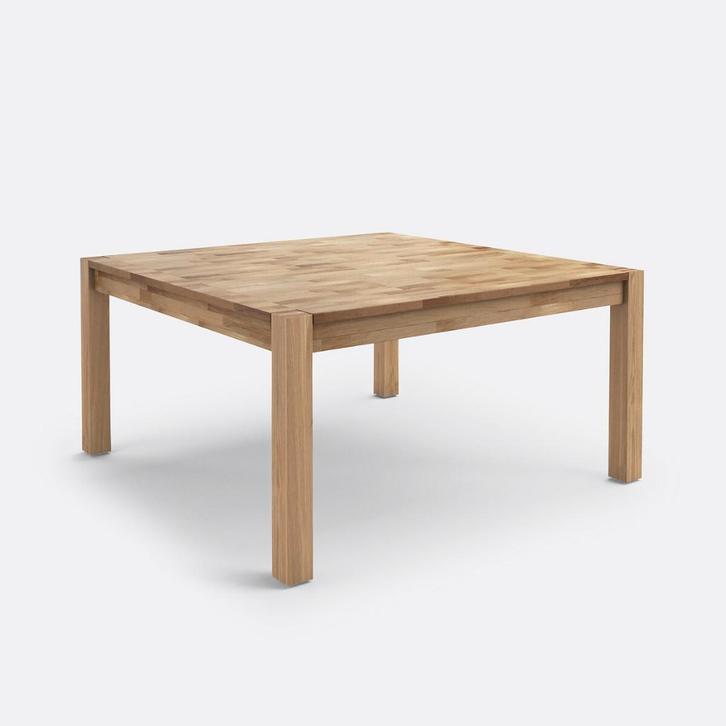 Eettafel vierkant, geoliede eik, 8 personen (Adelita), Huis en Inrichting, Tafels | Eettafels, Gebruikt, 100 tot 150 cm, 100 tot 150 cm