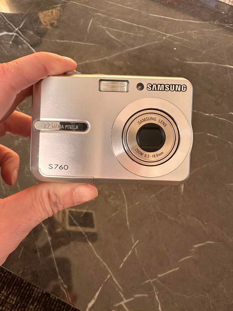 Samsung S760 Digitale Camera – Retro / Compact, Audio, Tv en Foto, Fotocamera's Digitaal, Zo goed als nieuw, Compact, Samsung