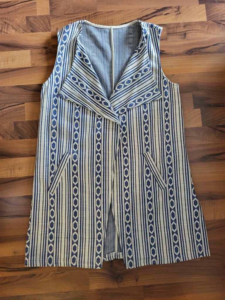 Trendy dames gilet – Amisu – maat 40, Ophalen of Verzenden, Blauw, Jurk