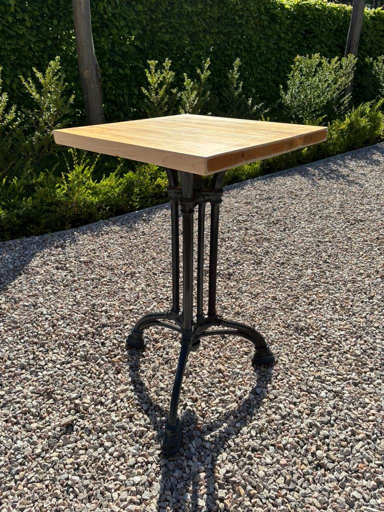 9 unikeke terras tafeltjes industrial look, Ophalen, Gebruikt