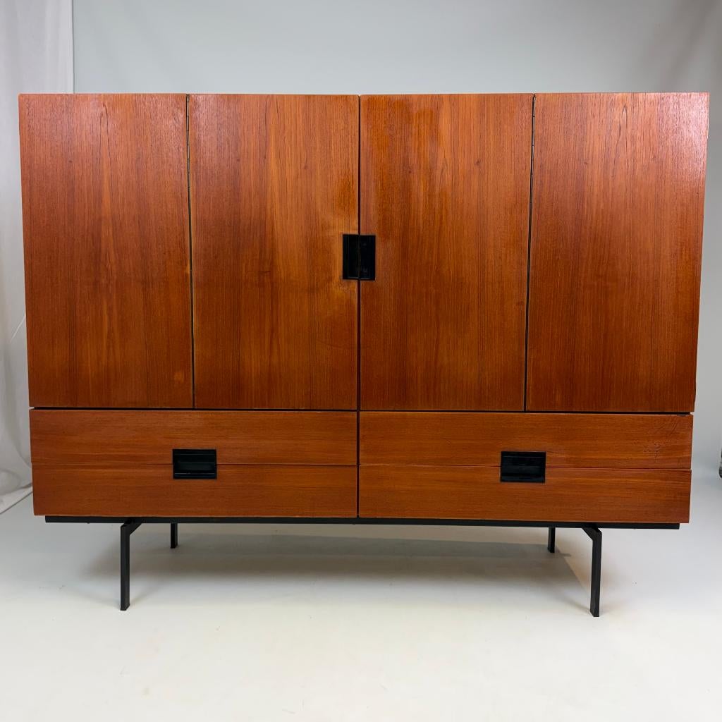 Dressoir Pastoe CU04 par Cees Braakman pour Pastoe, Teck, 25 à 50 cm, Avec tablette(s), Iconisch mid-cantury design