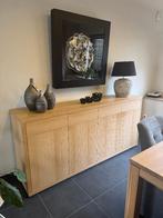 Volledige eetplaats eik (natuurkleur), Enlèvement, Comme neuf, 4 à 6 chaises