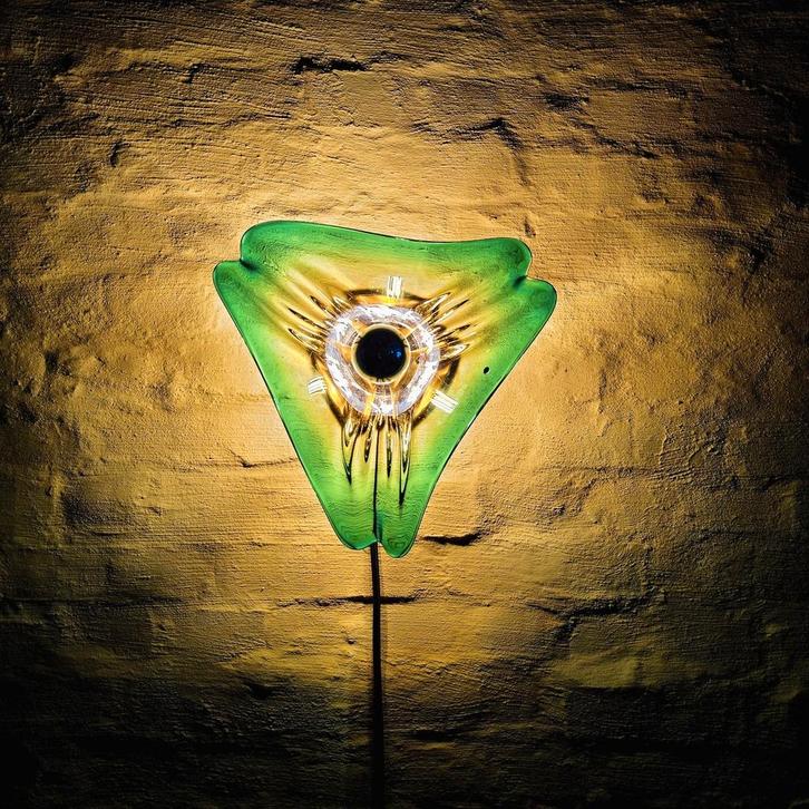 Vintage Murano glazen wandlamp., Antiek en Kunst, Antiek | Verlichting, Ophalen of Verzenden