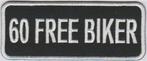 60 Free Biker stoffen opstrijk patch embleem, Motos, Accessoires | Autre, Neuf