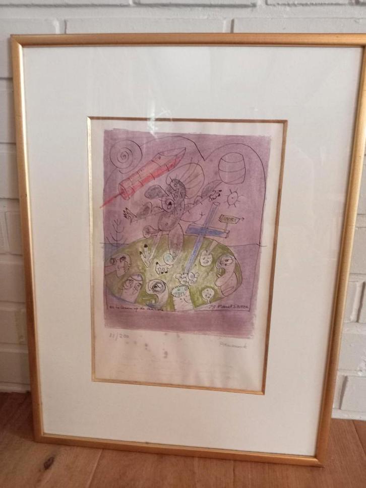 kunstwerk Paul Snoek, Antiek en Kunst, Kunst | Schilderijen | Abstract, Ophalen