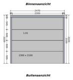 Sectionale garagepoort met somfy motor, Doe-het-zelf en Bouw, Ophalen, Zo goed als nieuw