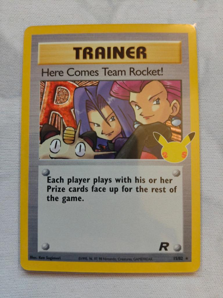Carte Pokémon Here Comes Team Rocket! 15/82  - Celebrations, Ophalen of Verzenden, Nieuw, Losse kaart, Foil