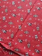 Katoenen stof kerst met hond, Ophalen of Verzenden