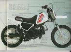 Mini Moto Cross Yamaha PW50 brochure publicitaire, Verzenden