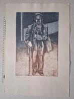 Fraaie kleurets Chinese school "Shanghai by night", Antiek en Kunst, Kunst | Etsen en Gravures, Ophalen of Verzenden