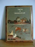 paneel kuifje in Madagascar inleg hout, Antiek en Kunst, Ophalen of Verzenden