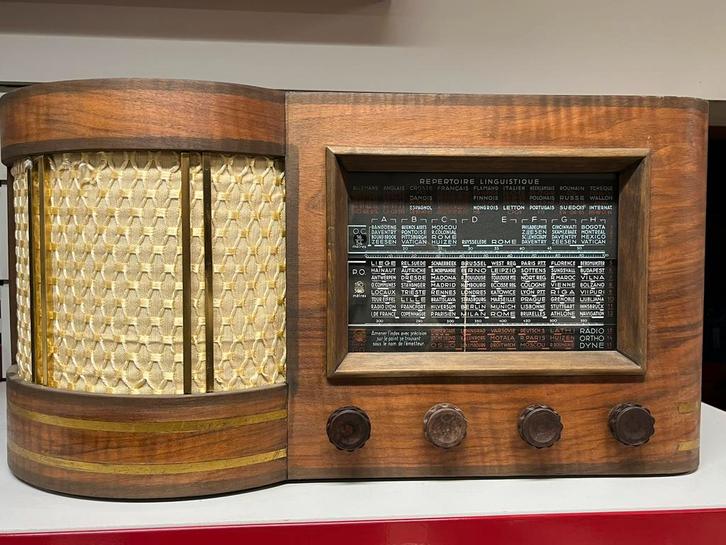 Ortho-Dyne buizenradio (België 1948-1952), Audio, Tv en Foto, Radio's, Radio, Ophalen
