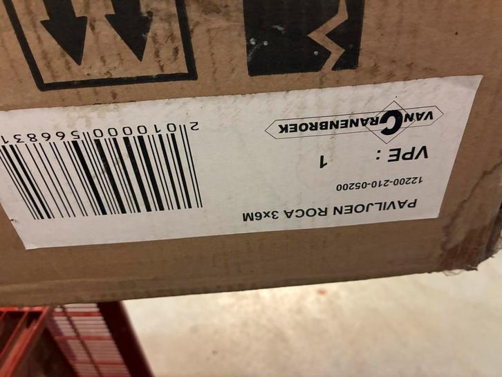 Partytent Roca 6x3 m - Van cranenbroek, Tuin en Terras, Partytenten, Zo goed als nieuw, Partytent, 2 meter of meer, 5 tot 8 meter